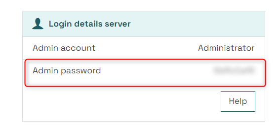 Login details in dashboard